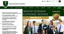 Desktop Screenshot of bishopgorman.net